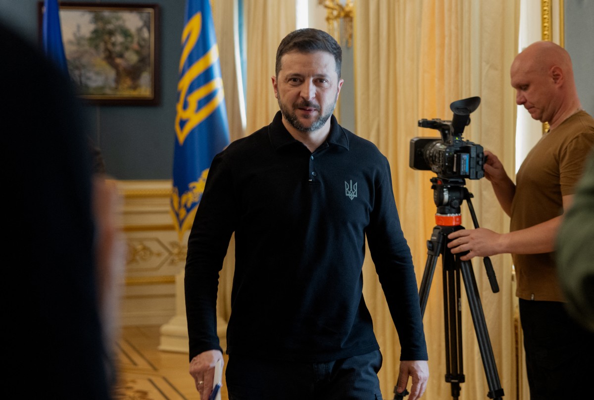  الرئيس الأوكراني فولوديمير زيلينسكي. (وكالات)