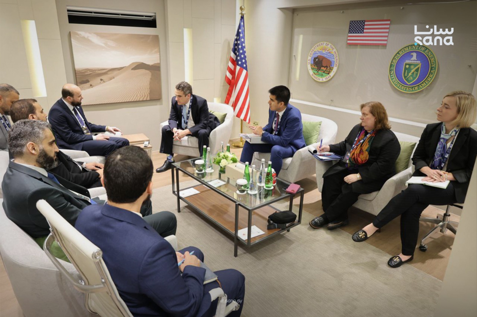 اللقاء الاميركي السوري. (سانا)