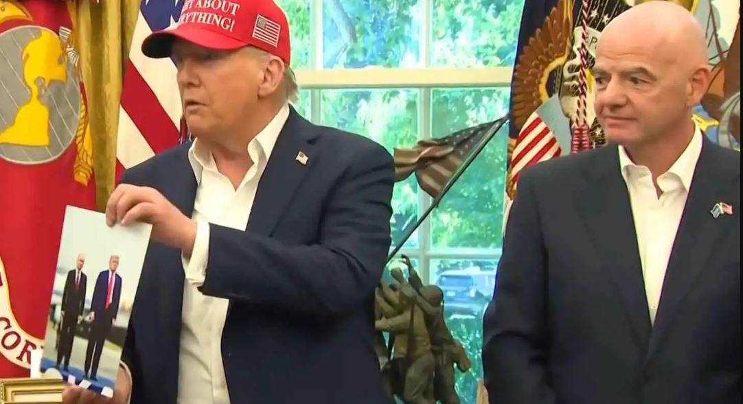 دونالد ترامب وجياني إنفانتينو (اكس)