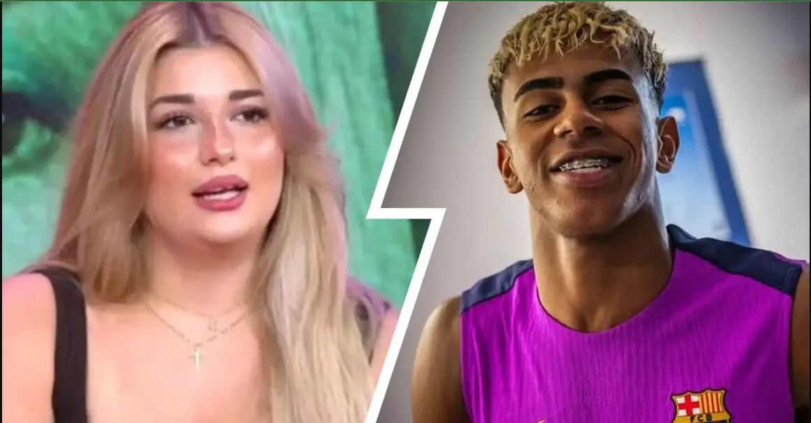 لامين يامال وكلوديا كالفو. (إكس)