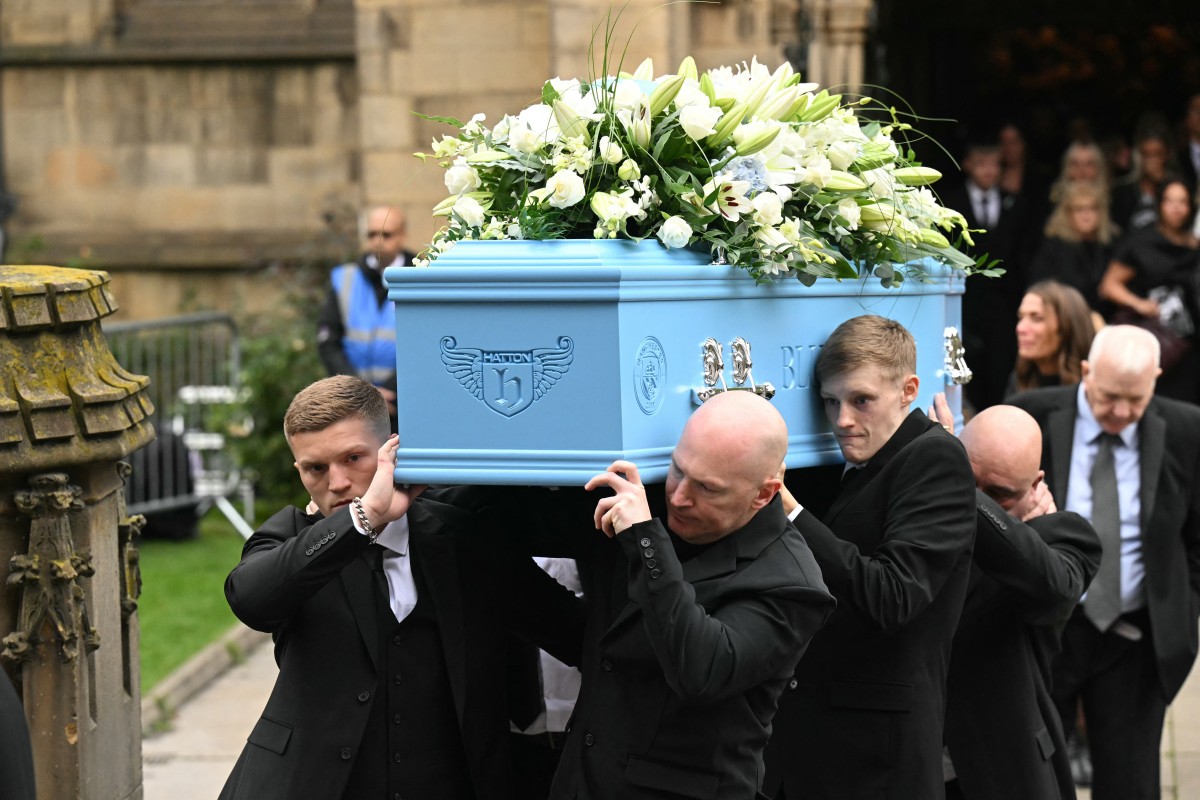 جنازة الملاكم البريطاني ريكي هاتون (أ ف ب)