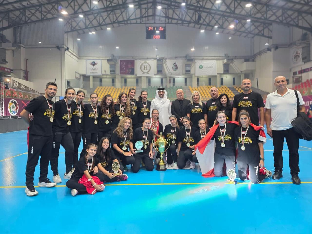 منتخب لبنان للسيدات بالكرة الطائرة (وكالات)