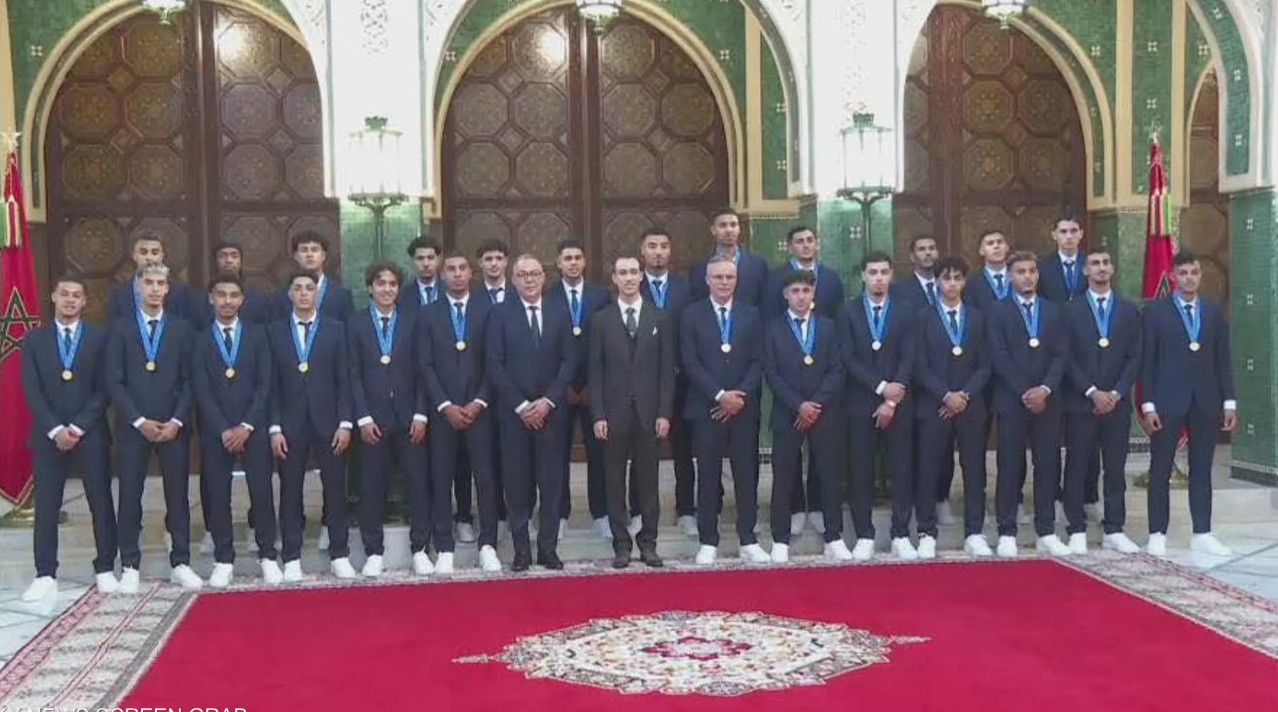 استقبال ملكي لبعثة منتخب المغرب (وكالات)