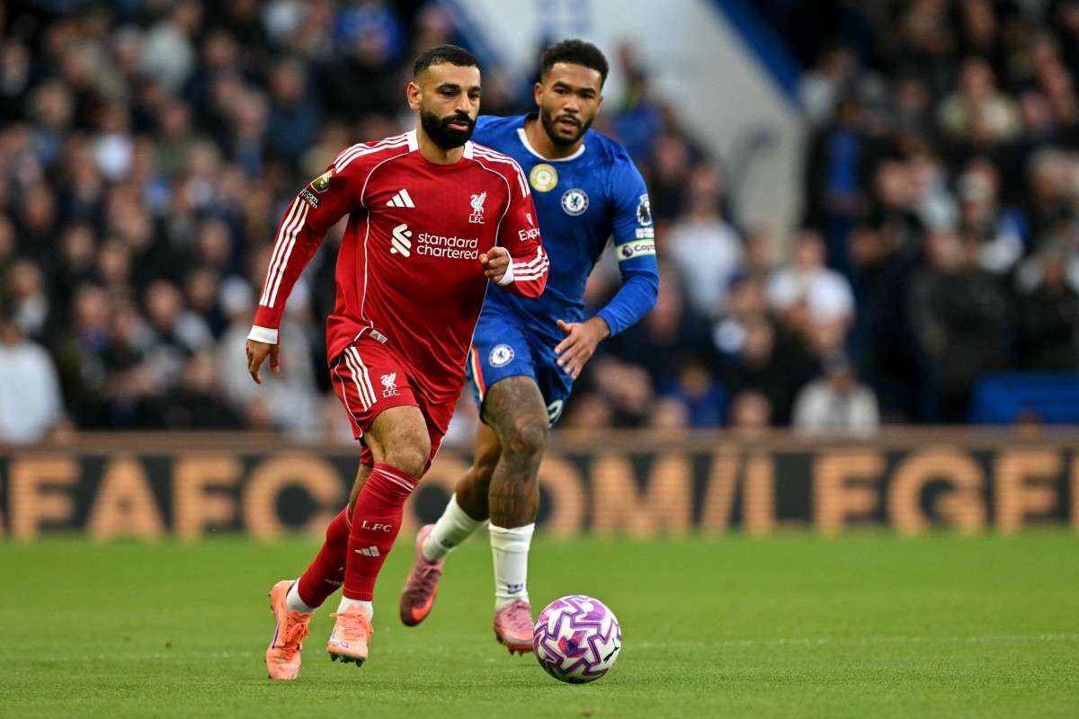 محمد صلاح خلال المباراة (أ ف ب)