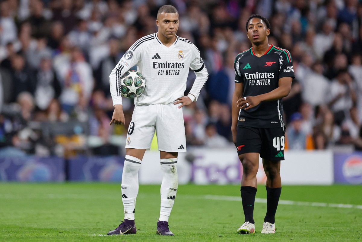 كيليان مبابي خلال المباراة (أ ف ب)