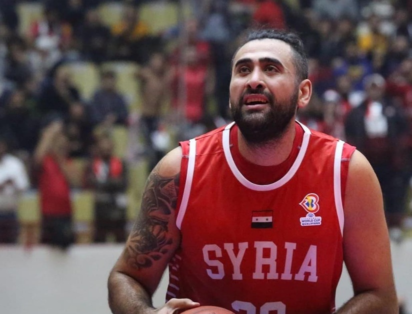 جنبلاط في مباراة سابقة لمنتخب سوريا (وكالات)