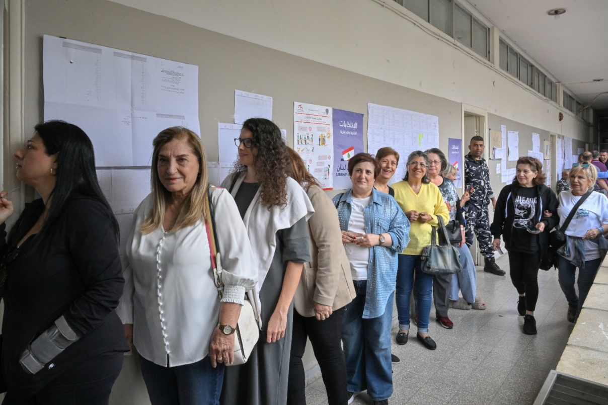 اقتراع في مدينة جونية بمحافظة جبل لبنان (تصوير نبيل اسماعيل- النهار)
