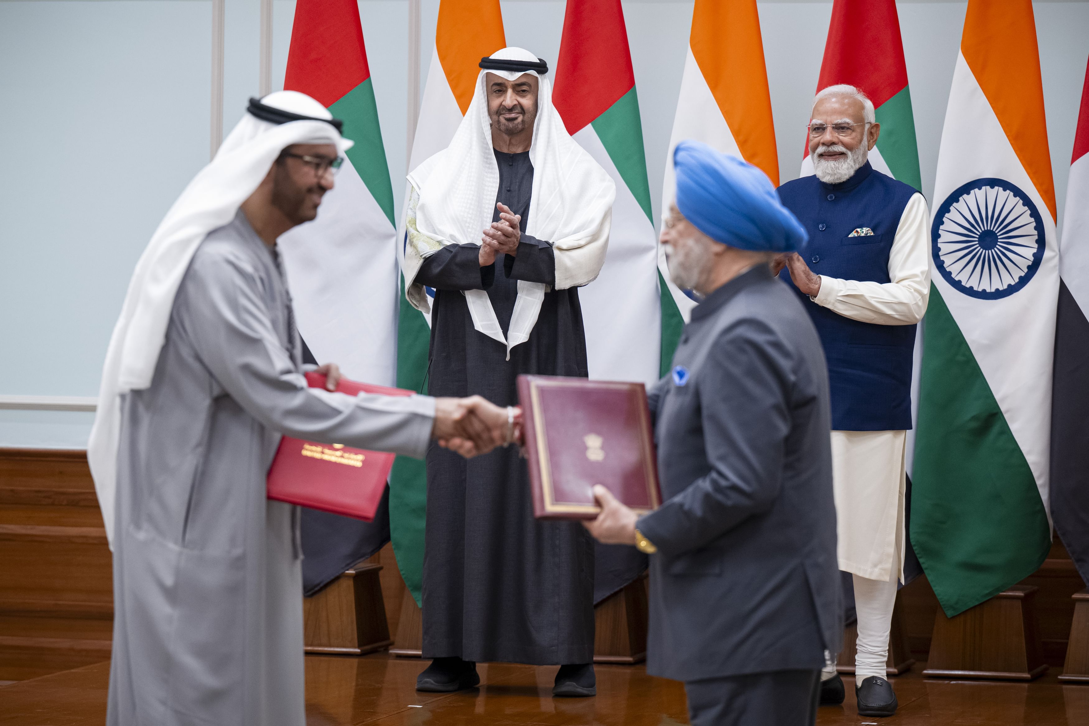 Signing of several agreements between the UAE and India (Agencies)