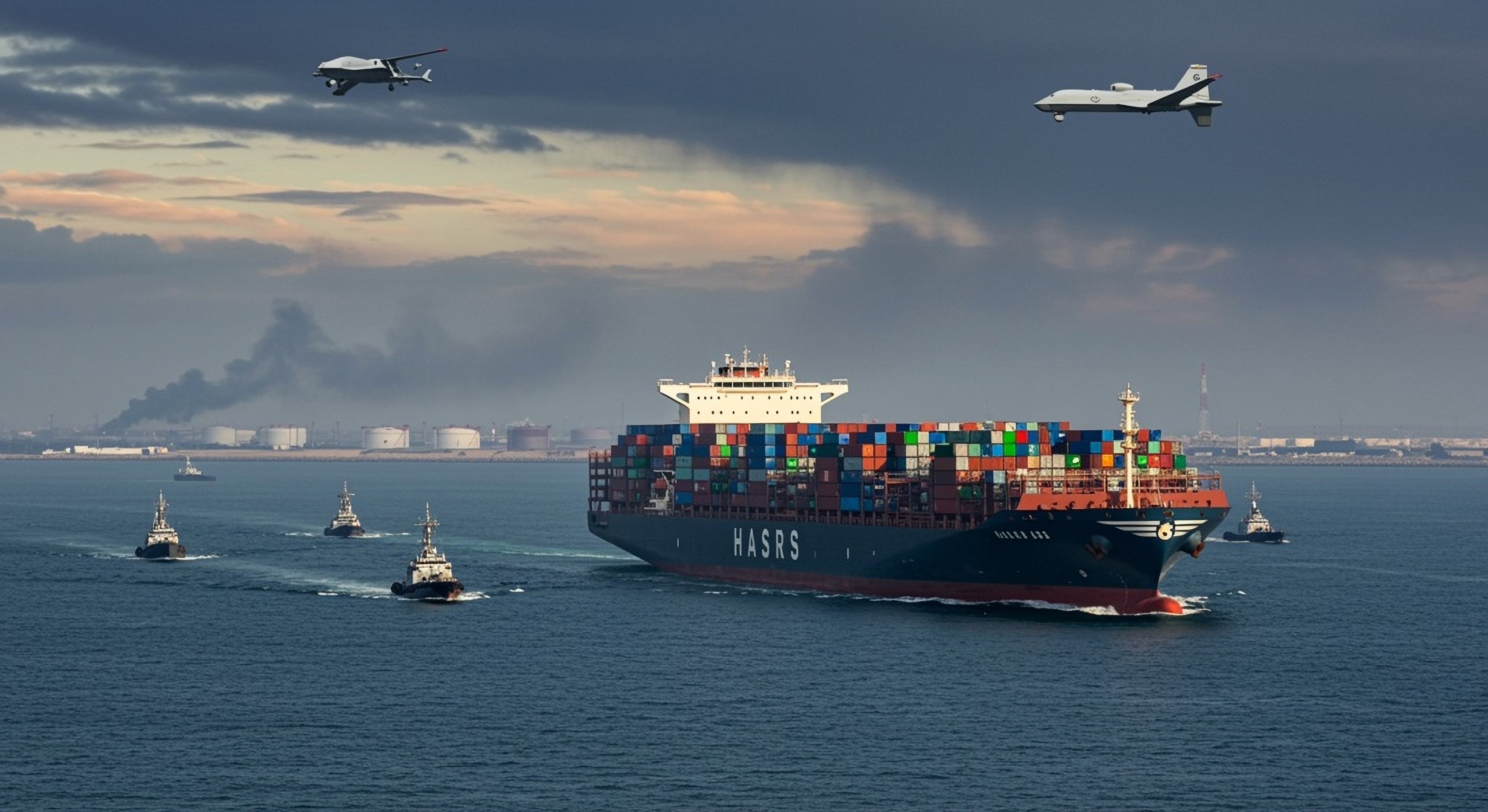 ناقلات تعبر مضيق هرمز (وكالات)