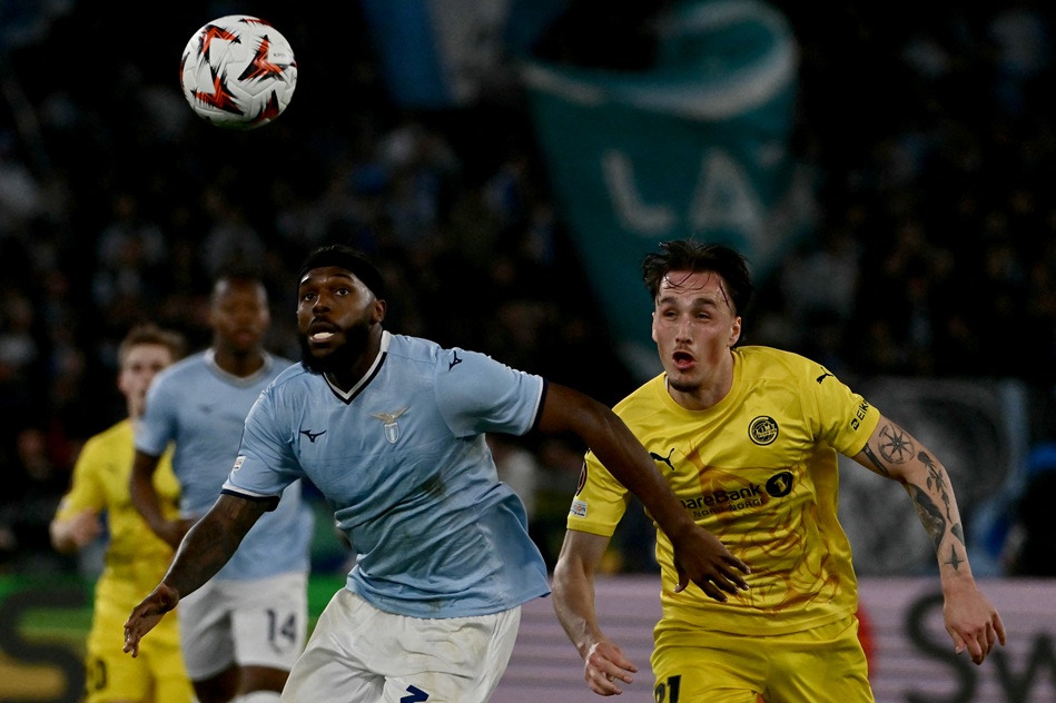 من لقاء لاتسيو وبودو غليمت (أ ف ب)