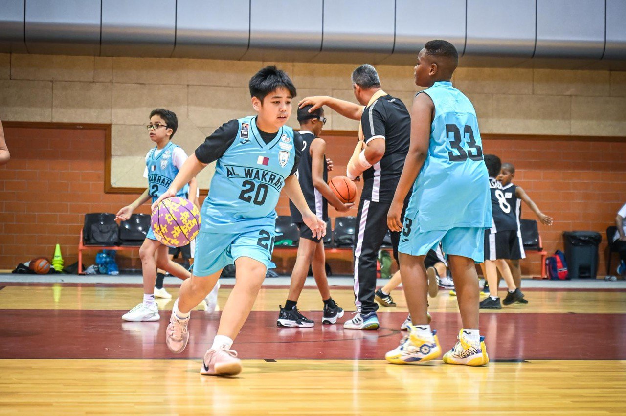 من مهرجان البراعم لكرة السلة في قطر. (وكالات) 