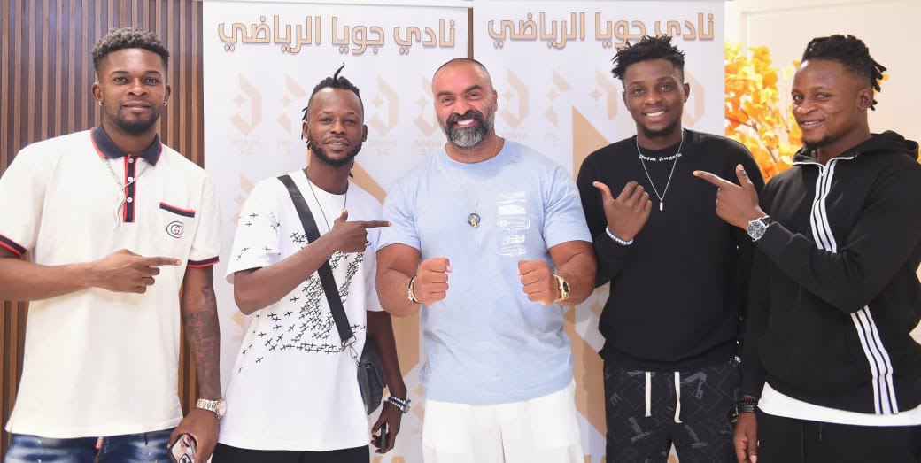 الرباعي الأجنبي الجديد لنادي جويا. (فيسبوك) 