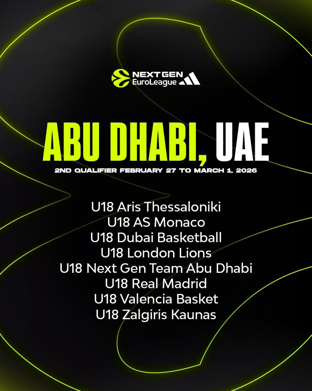 الفرق المشاركة