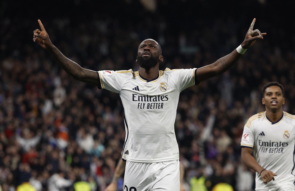 روديغير مدافع ريال مدريد (أ ف ب)