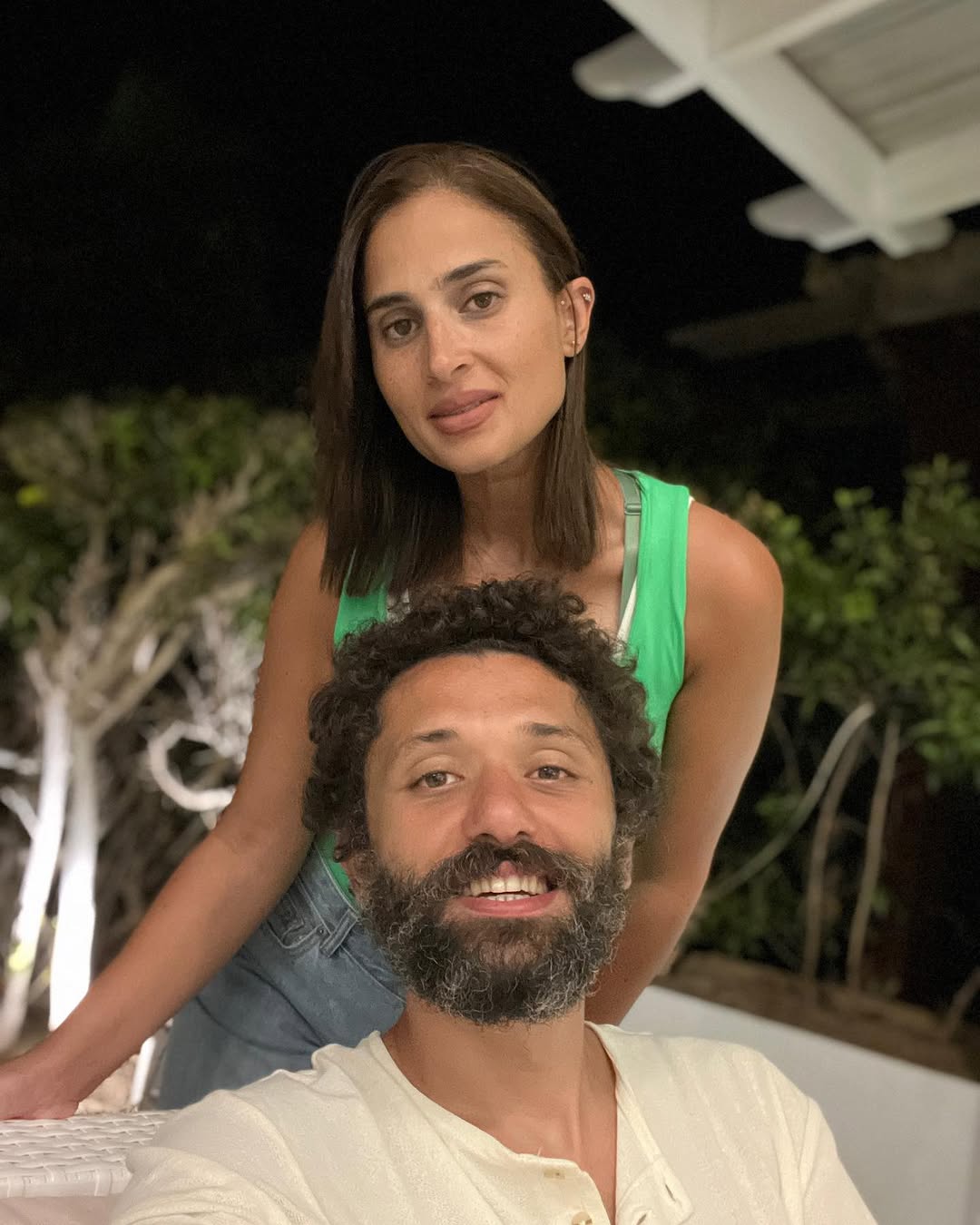 آن الرفاعي وكريم محمود عبد العزيز (غنستغرام)