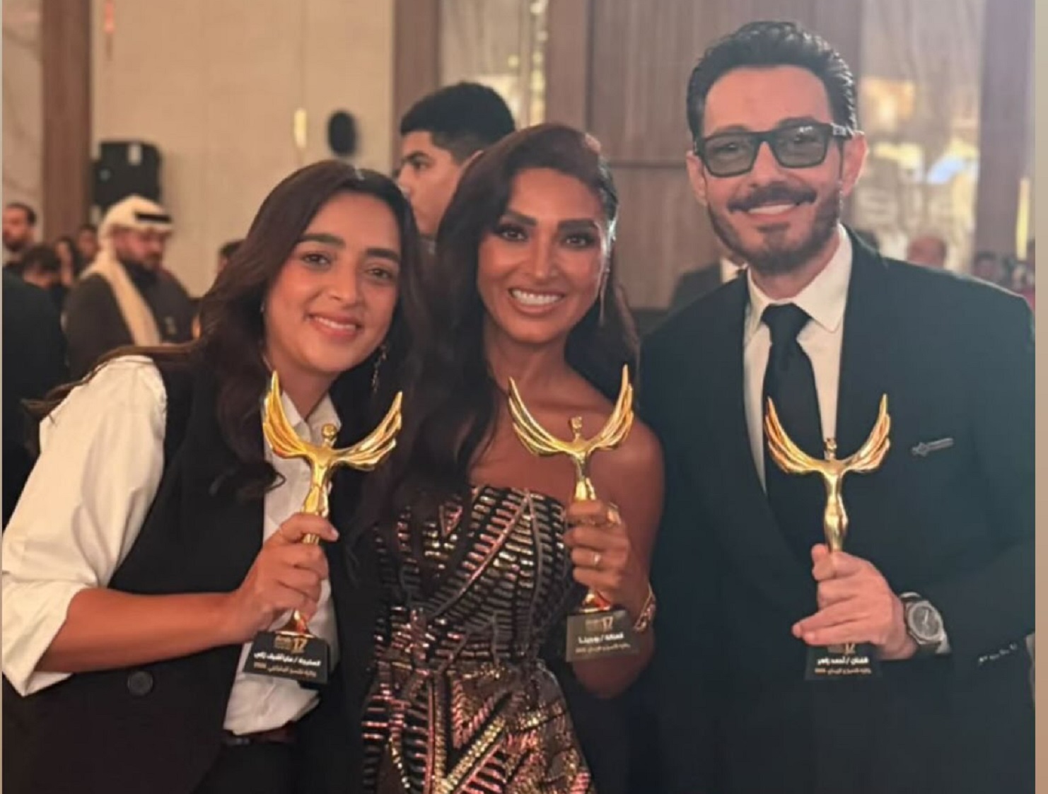 أحمد زاهر وروجينا ومايا أشرف زكي (سوشيال ميديا)