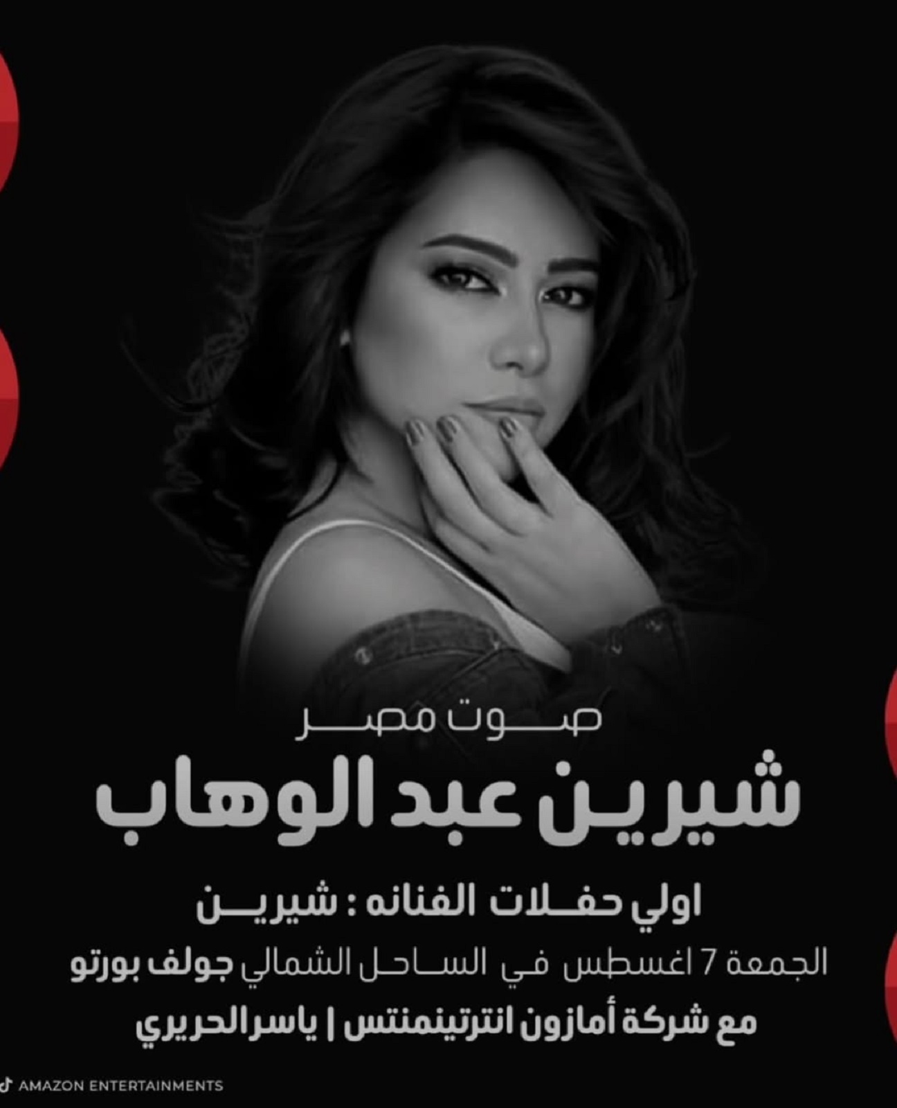 بوستر حفل شيرين (سوشيال ميديا)