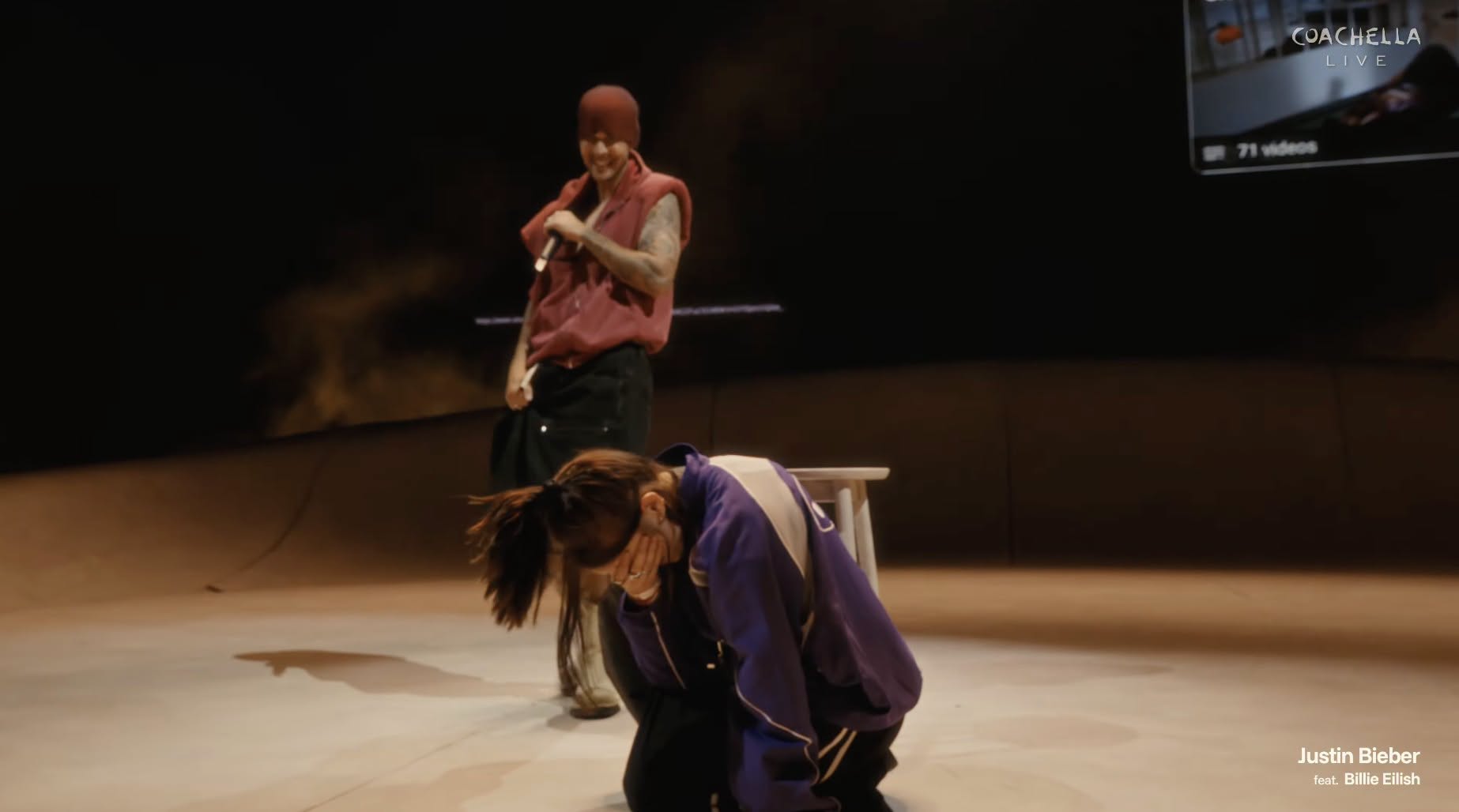 بيلي إيليش وجاستن بيبر (يوتيوب)