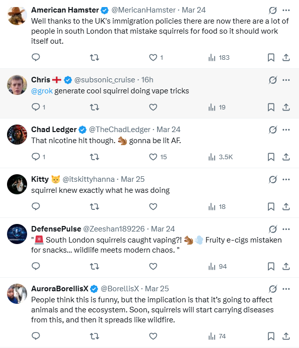 تعليقات على مواقع التواصل الاجتماعي (إكس)