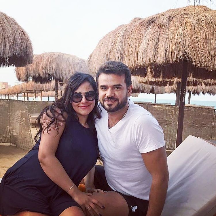 سامو زين وطليقته الأخيرة دينا صلاح (سوشيال ميديا)