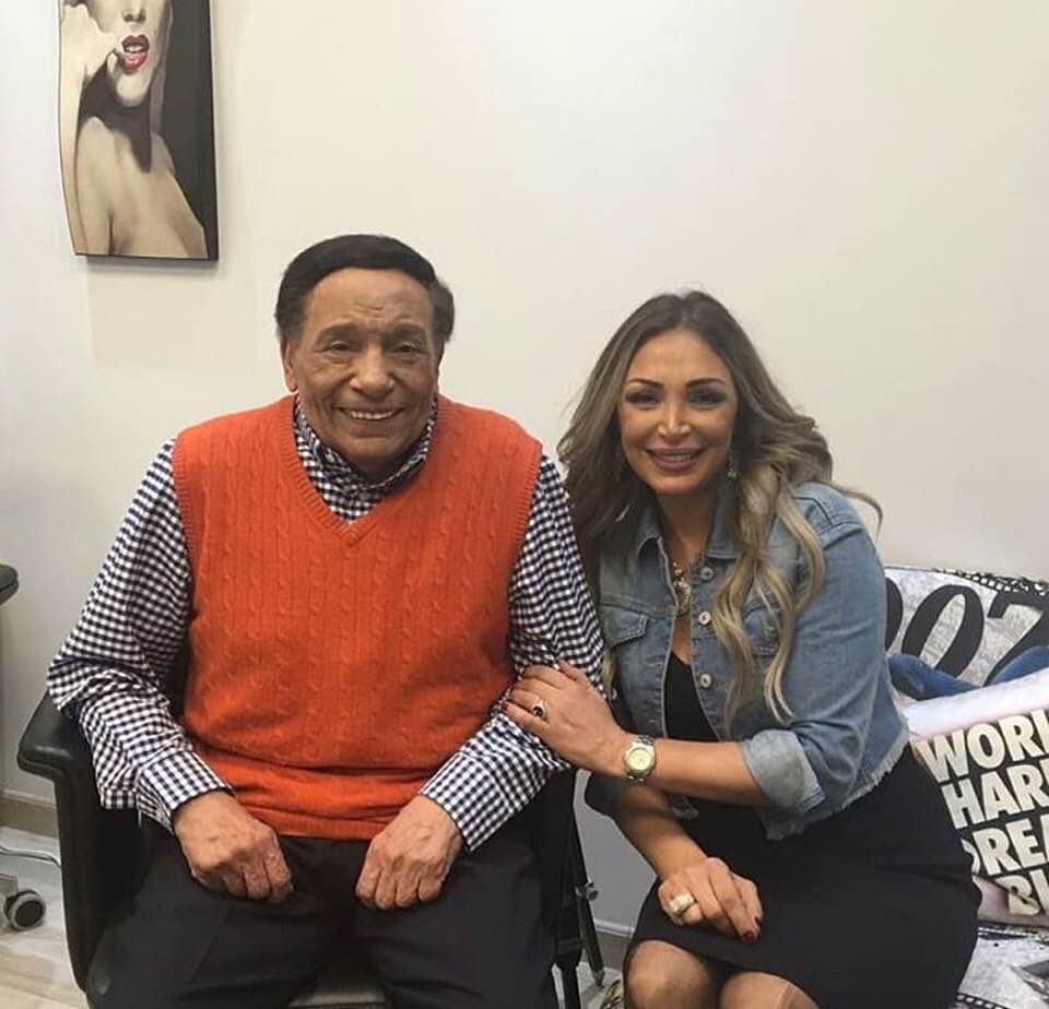 سهام جلال وعادل إمام (سوشيال ميديا)