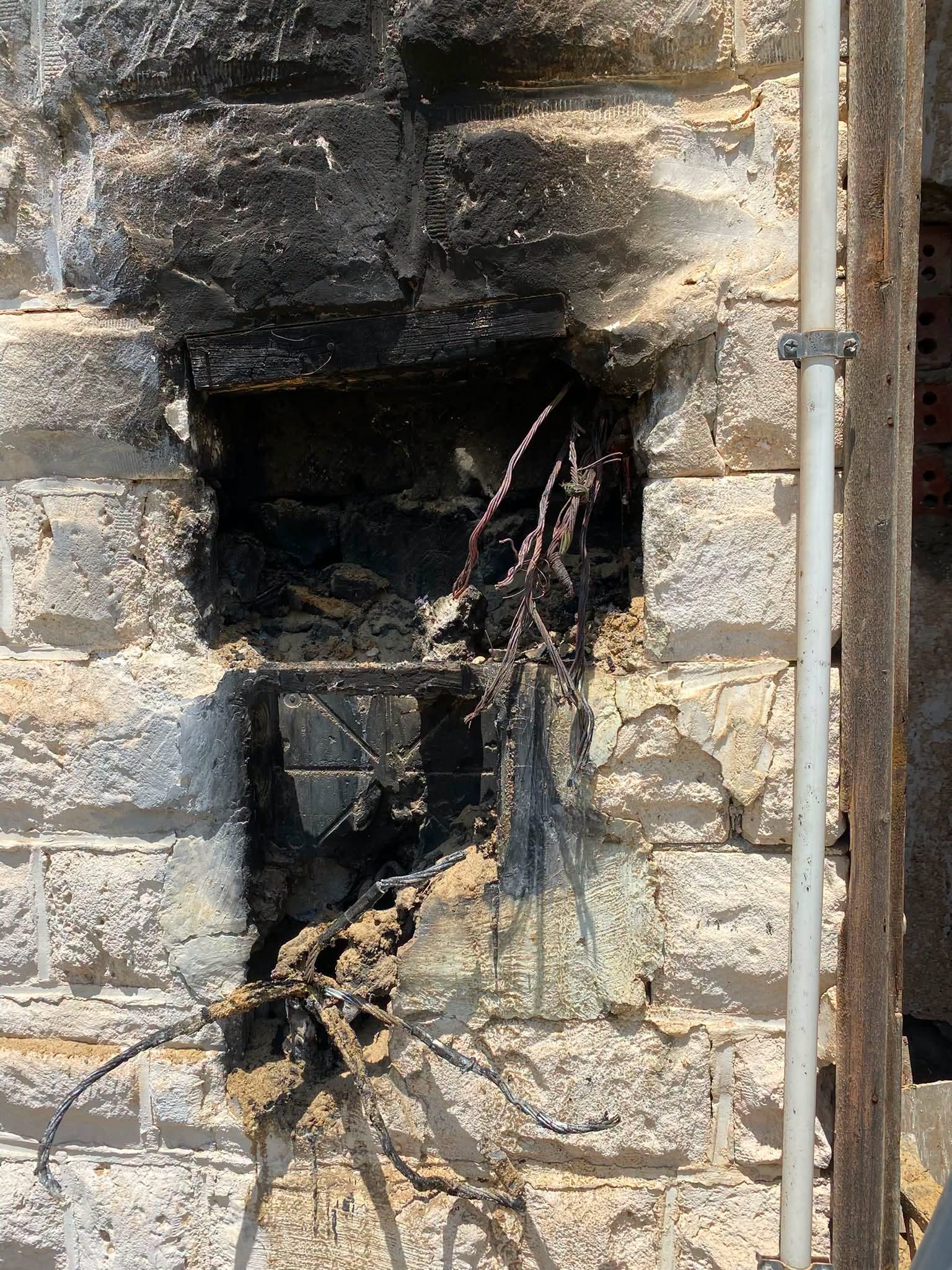صورة  جزء من الحريق نشرتها ريهام سعيد (فيسبوك)