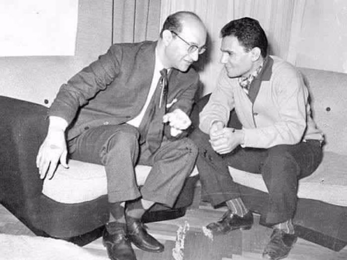 عبد الحليم حافظ ومحمد عبد الوهاب (سوشيال ميديا)