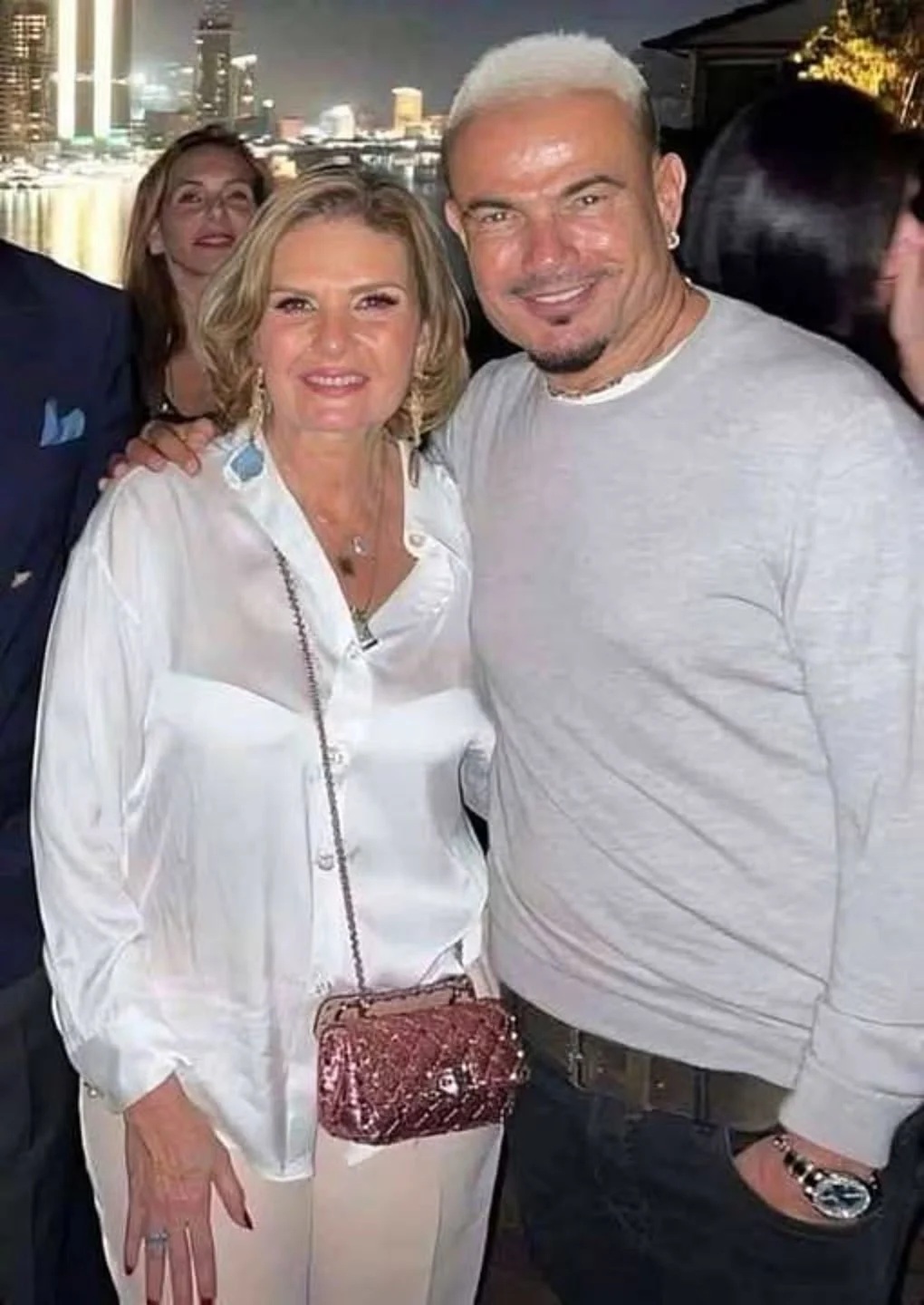 عمرو دياب ويسرا (سوشيال ميديا)