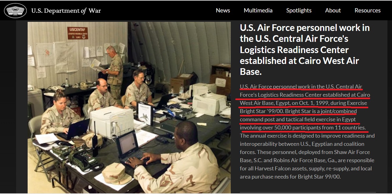 الصورة منشورة في موقع البنتاغون