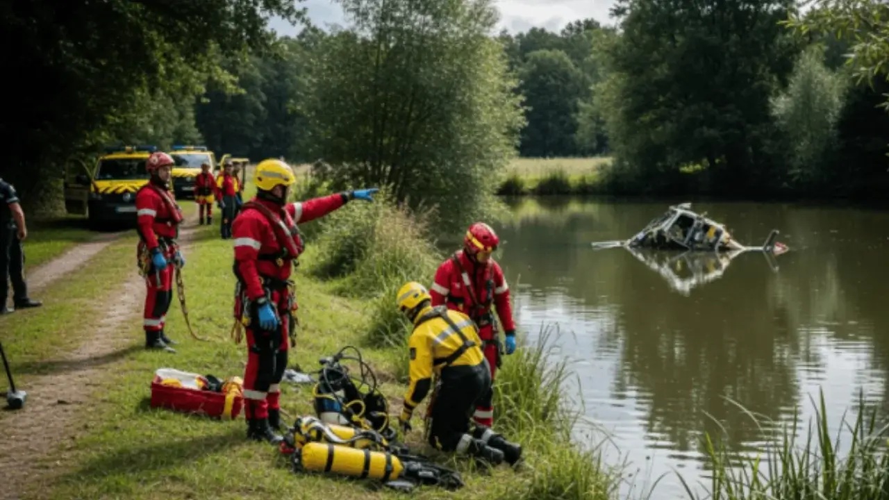 فرق الإسعاف في مكان الحادث (سوشيال ميديا)