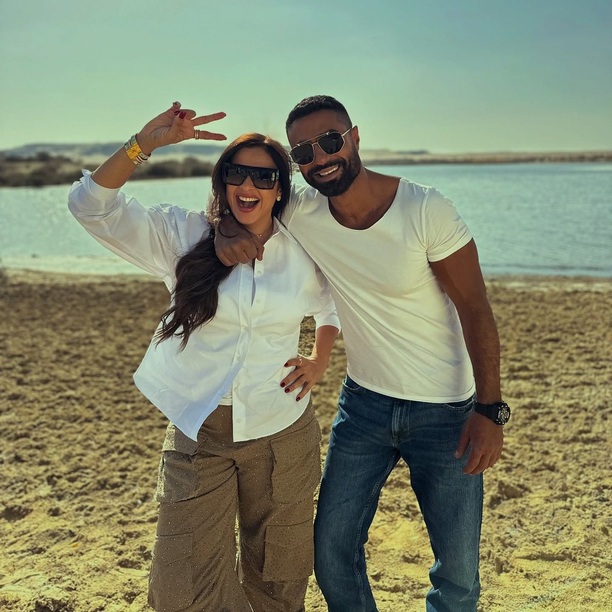 كريم فهمي وياسمين عبد العزيز (إكس)