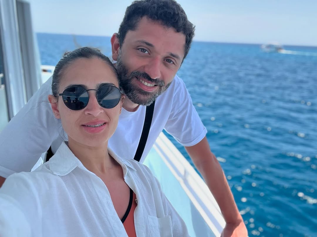 كريم محمود عبد العزيز وآن الرفاعي (سوشيال ميديا)