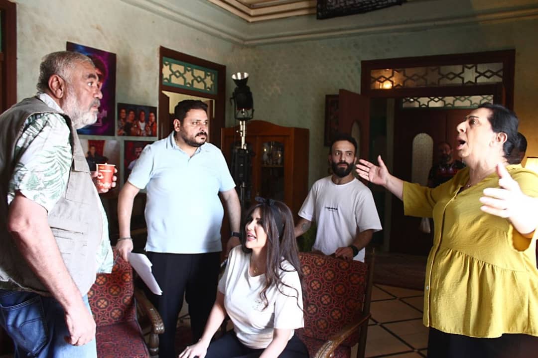 لقطة من كواليس المسلسل (النهار)