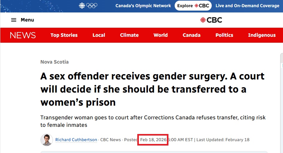 لقطة لقرير موقع CBC News 