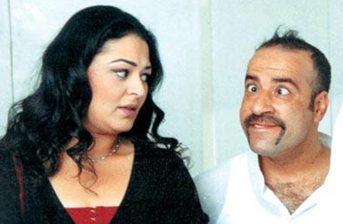 محمد سعد ونيفين مندور في الفيلم (سوشيال ميديا)