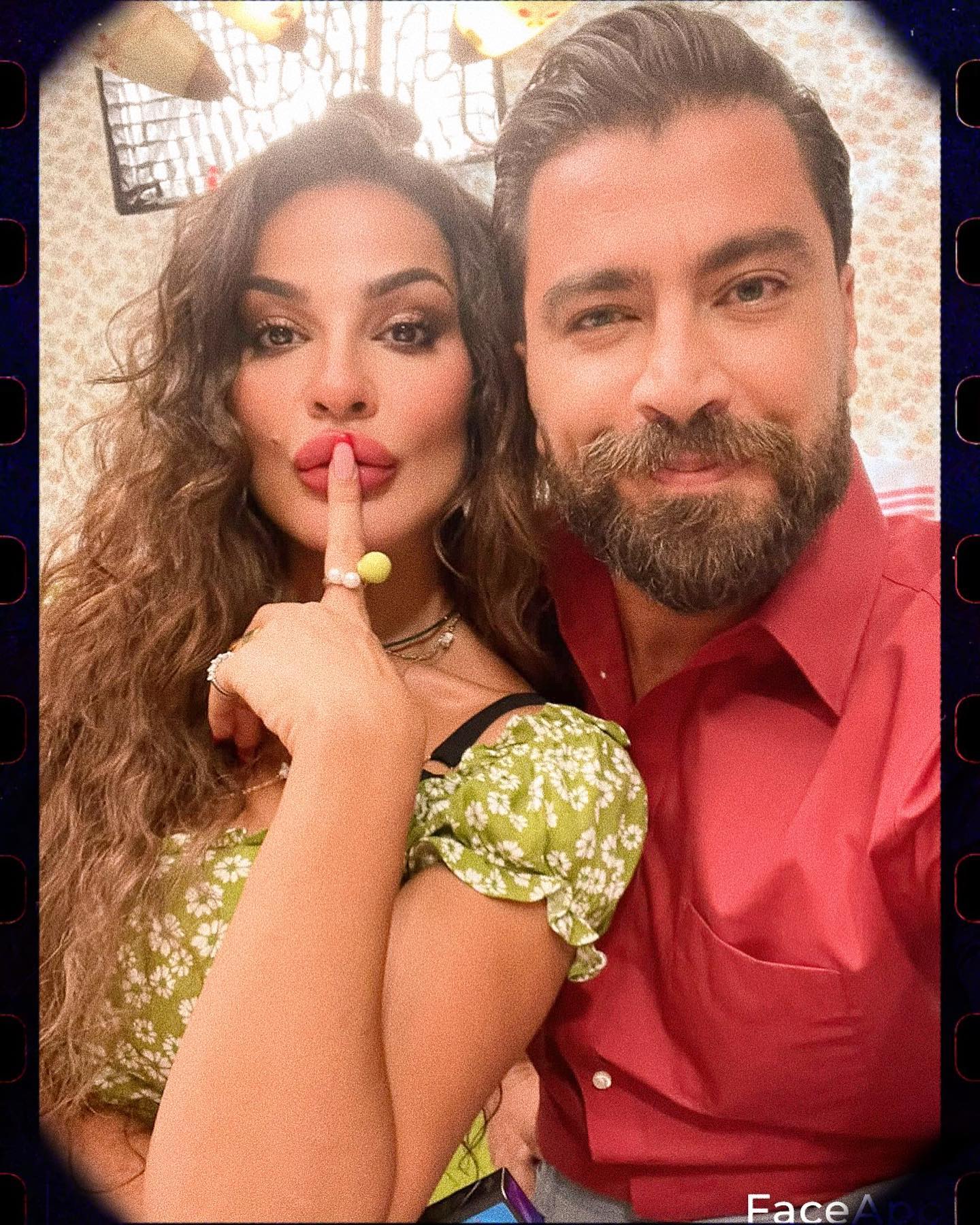 معتصم النهار ونادين نسيب نجيم من صالون زهرة (سوشيال ميديا)