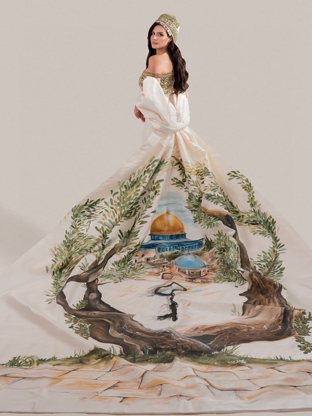 ملكة جمال فلسطين نادين أيوب (سوشيال ميديا)