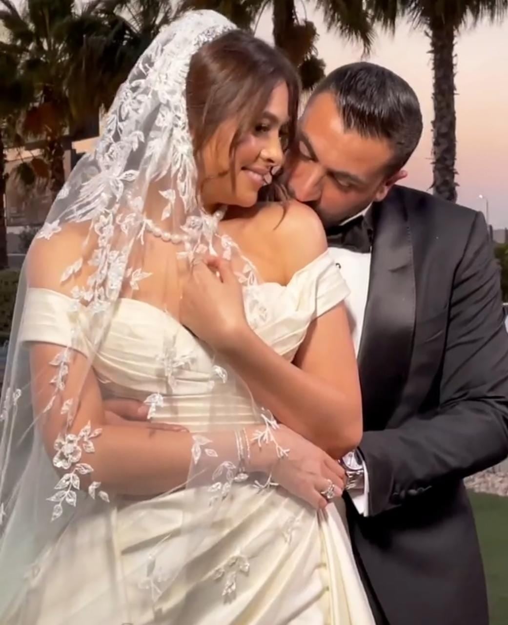 من زفاف هاجر أحمد (سوشيال ميديا)