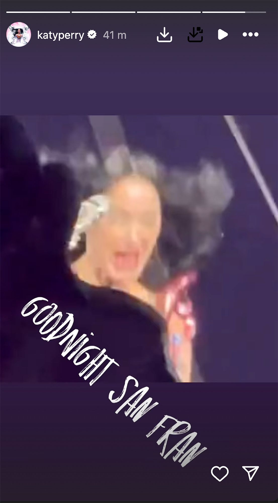 منشور كاتي بيري في 