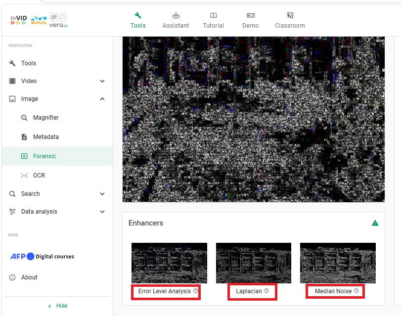 تحليل الصورة بواسطة Invid