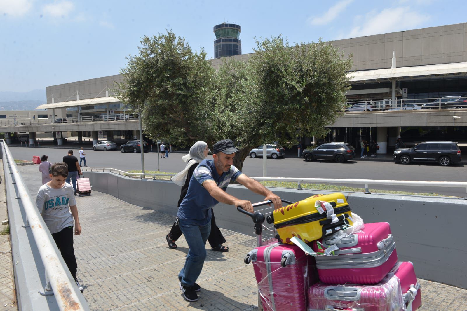 Activist at the airport
