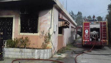 إخماد حريق في بلدة كروم عرب العكارية.