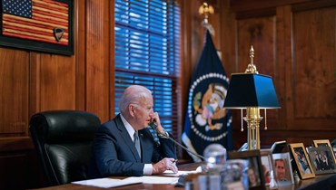 الرئيس الأميركيّ جو بايدن يتحدّث عبر الهاتف مع نظيره الروسيّ فلاديمير بوتين (البيت الأبيض).