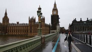 مشهد من جسر وستمنستر في لندن (29 كانون الأول 2021- أ ف ب).