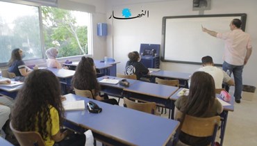 تلامذة في حصّة مدرسية (مروان عساف).