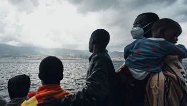 مهاجرون على متن سفينة انقاذ (الصورة من صفحة Sea-Eye، في 2 ك2 2022). 
