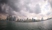سحب فوق إمارة دبي وسط طقس ماطر غير مستقر في المنطقة (5 ك2 2022، أ ف ب). 