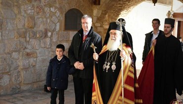 البطريرك ثيوفيلوس الثالث (بطريركية القدس للروم الارثوذكس، 8 ك2 2022). 
