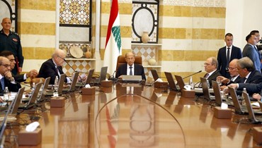 جلسة سابقة لمجلس الوزراء برئاسة عون ("دالاتي ونهرا").