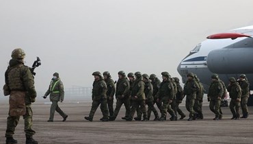 قوات بقيادة روسيا في كازاخستان.